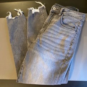 Light Grey ripped American Eagle jeans
